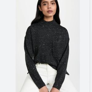 Madewell Women's Donegal Redmond Mockneck Pocket Sweater
